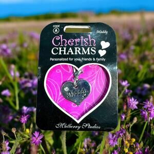 5/$35  Cherish Charms MADDY Name Bracelet Charm NEW NWT Silvertone Silver‎ Tone